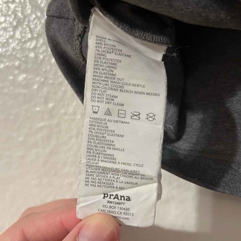 prAna Quinn Chakara Heather Grey Yoga Top - Picture 8 of 8